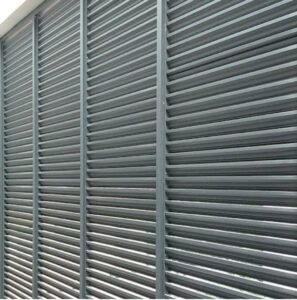 Thi công chớp nhôm xingfa màu xám