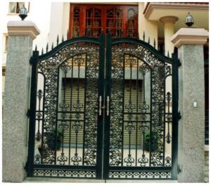 cửa cổng sắt mỹ thuật