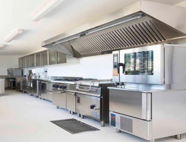 Máng hút mùi inox nhà hàng khách sạn