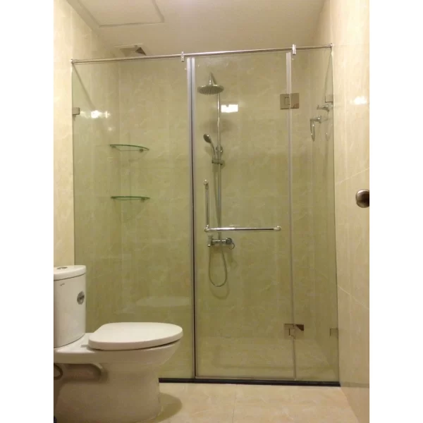 thi công cửa kính phòng tắm